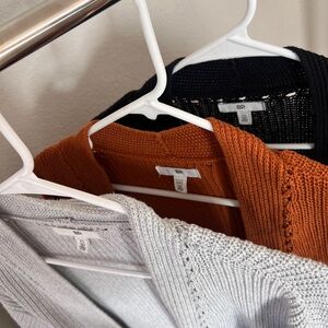 bp Women's Cardigan Trio Bundle - Black, Orange, Gray